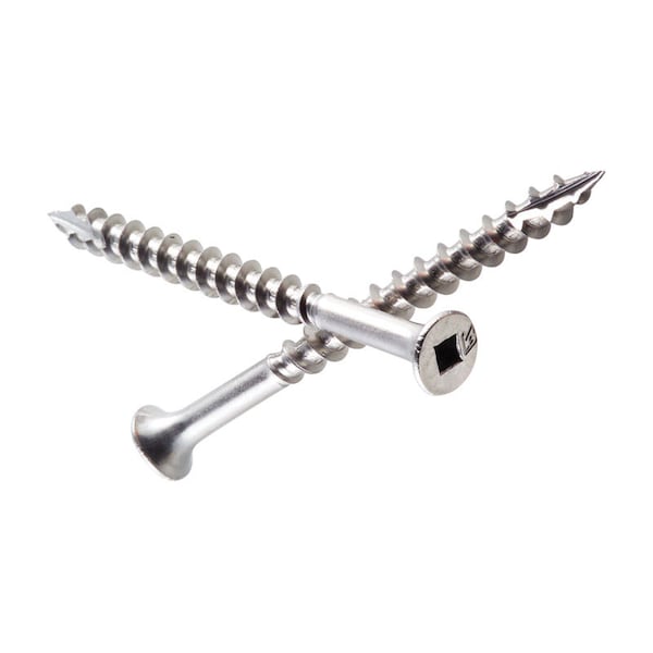 Simpson Strong-Tie No. 8 X 1-5/8 in. L Square Stainless Steel Coarse Wood Screws 150 pk